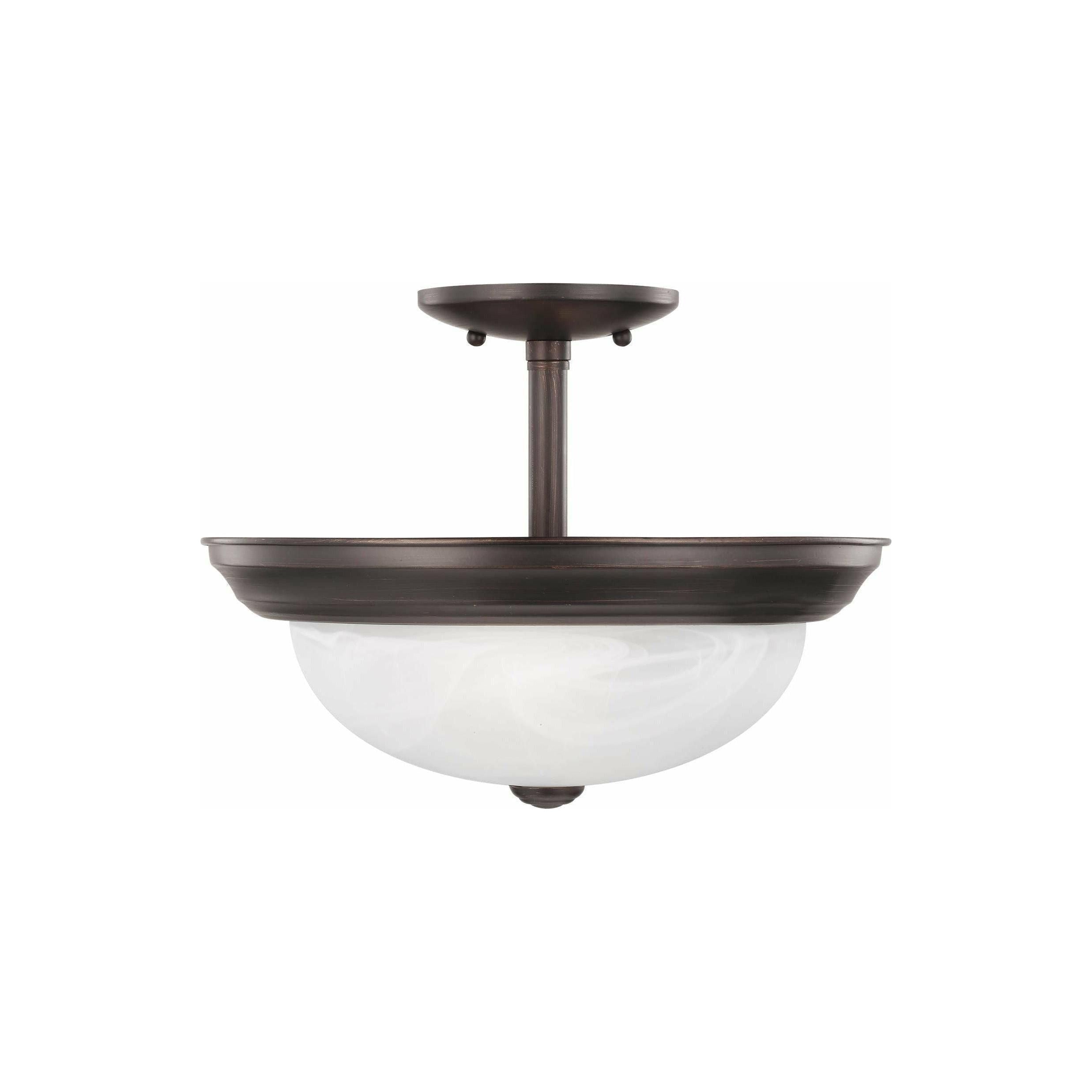 Generation Lighting - Windgate 2-Light Convertible Semi Flush Mount (with Bulbs) - Lights Canada