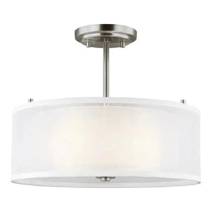 Generation Lighting - Elmwood Park Two Light Semi-Flush Mount (with Bulbs) - Lights Canada