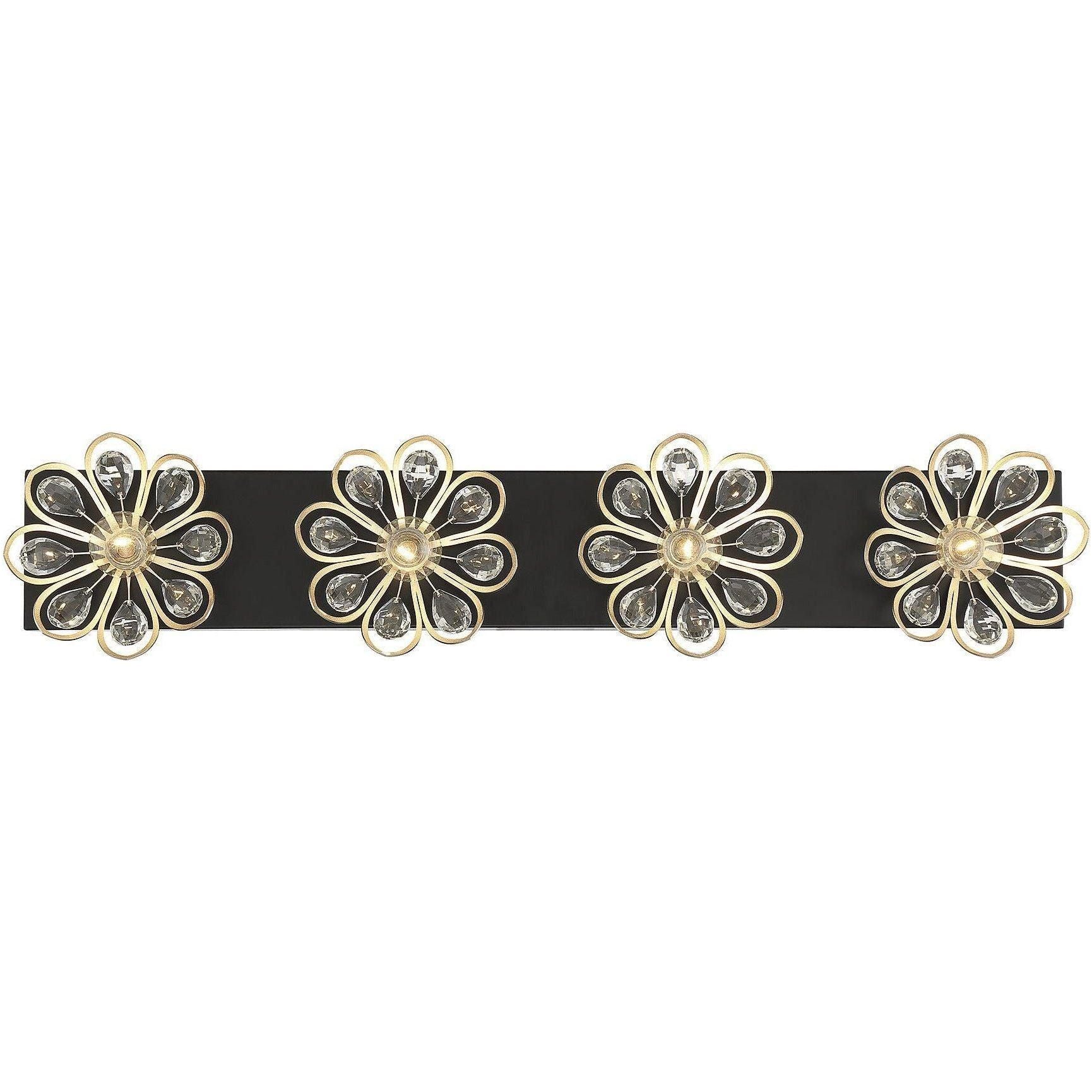 Savoy House - Poppy 4-Light Bathroom Vanity Light - Lights Canada