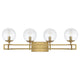 Savoy House - Crosby 4-Light Bathroom Vanity Light - Lights Canada