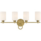 Savoy House - Woodbury 4-Light Bathroom Vanity Light - Lights Canada