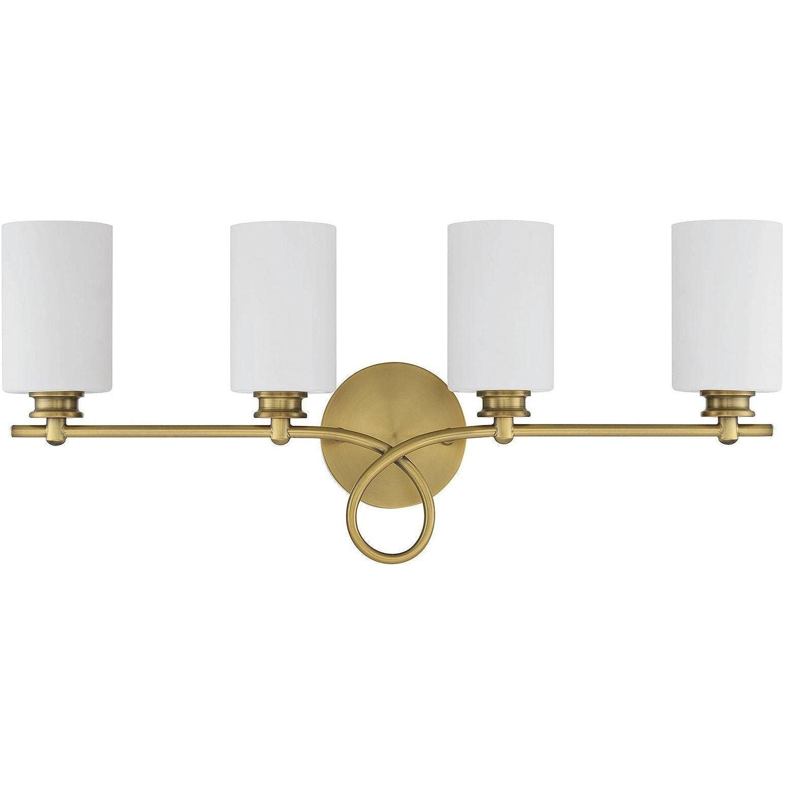Savoy House - Woodbury 4-Light Bathroom Vanity Light - Lights Canada