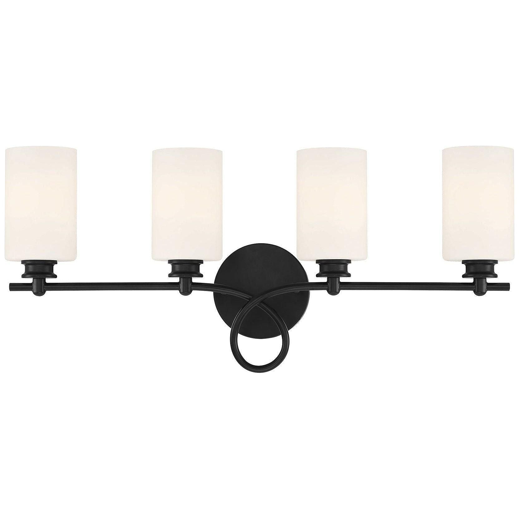 Savoy House - Woodbury 4-Light Bathroom Vanity Light - Lights Canada