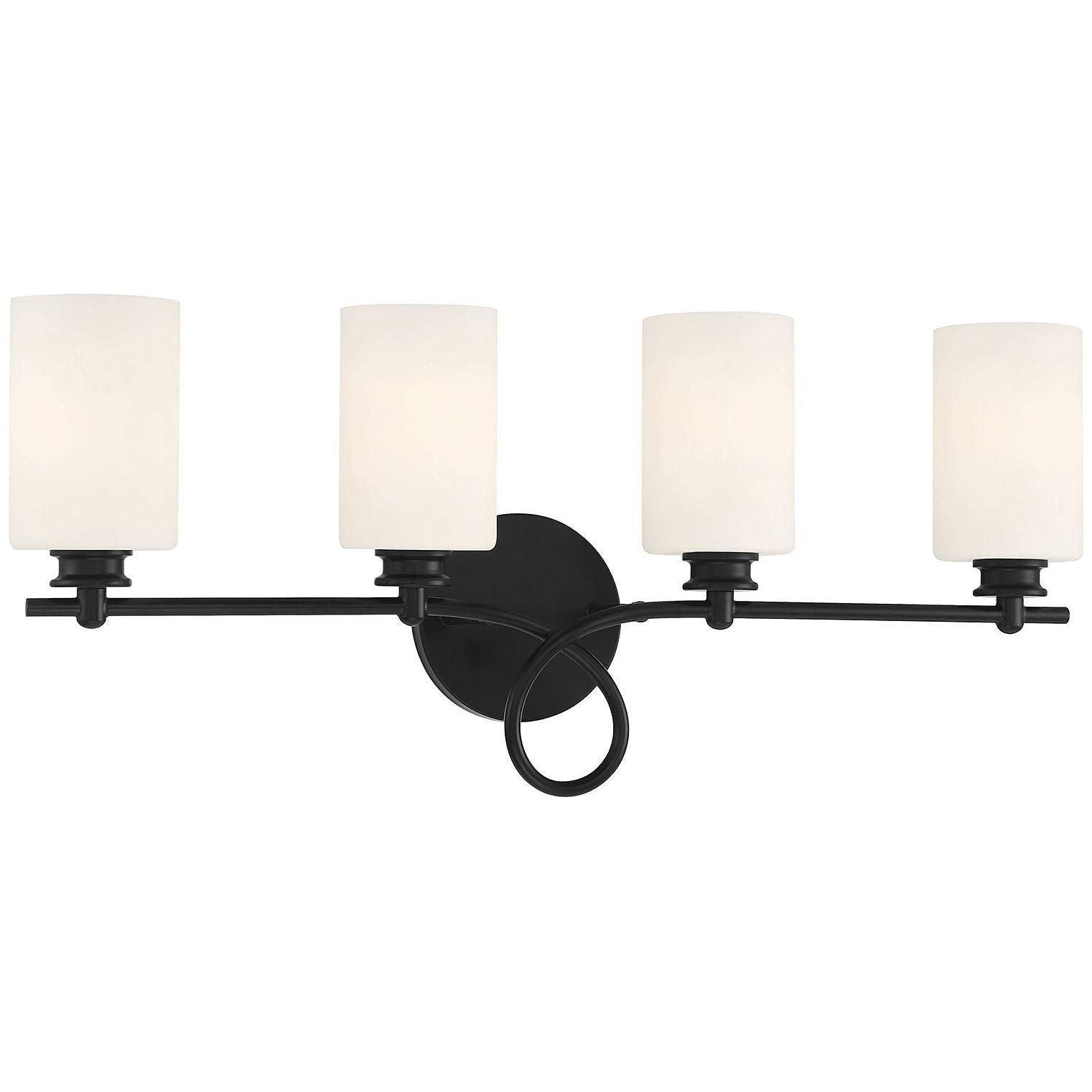 Savoy House - Woodbury 4-Light Bathroom Vanity Light - Lights Canada