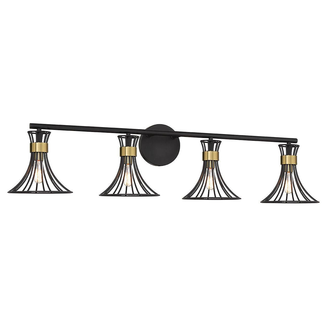 Savoy House - Breur 4-Light Bathroom Vanity Light - Lights Canada