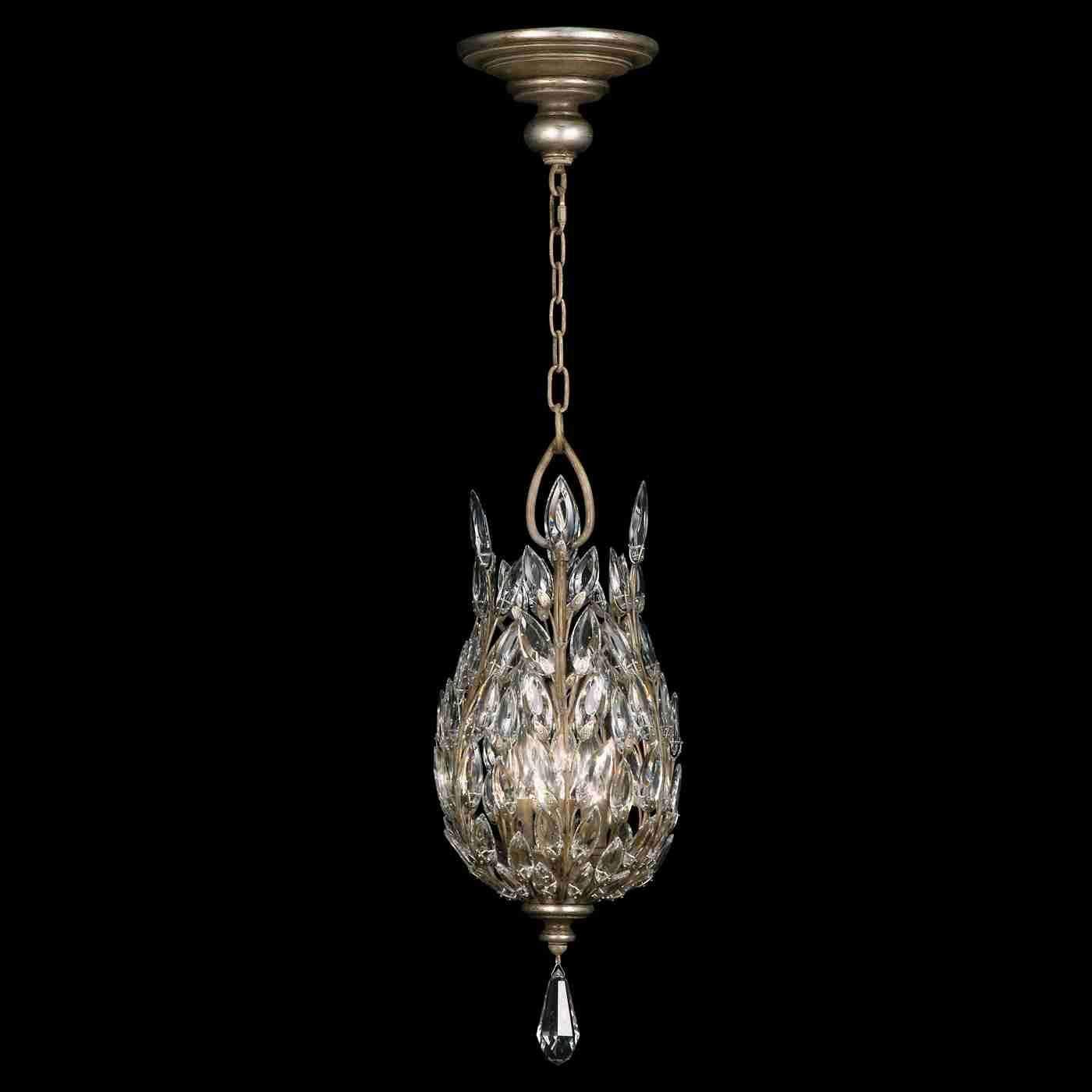 Fine Art Handcrafted Lighting - Crystal Laurel Pendant - Lights Canada