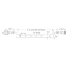 WAC Lighting - LED 12VDC Indoor/Outdoor IP68 Submersible Strip Light 2W/foot 5ft Length - Lights Canada
