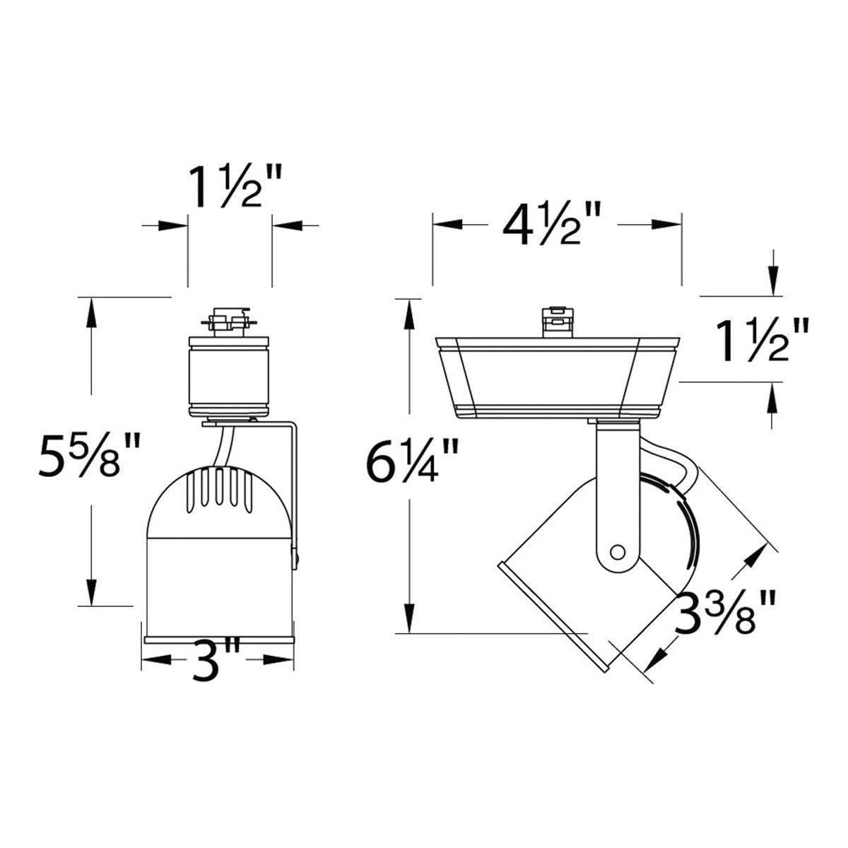 WAC Lighting - HT-808 Low Voltage Track Head for L Track - Lights Canada