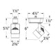 WAC Lighting - HT-809 Low Voltage Track Head for H Track - Lights Canada