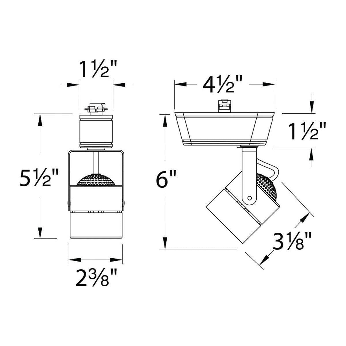 WAC Lighting - HT-809 Low Voltage Track Head for L Track - Lights Canada