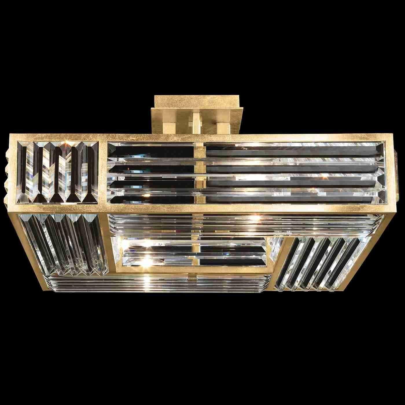 Fine Art Handcrafted Lighting - Crystal Enchantment Semi Flush Mount - Lights Canada