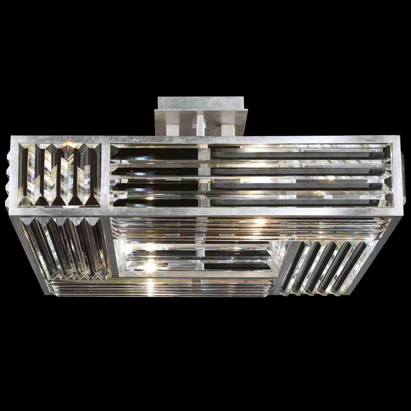 Fine Art Handcrafted Lighting - Crystal Enchantment Semi Flush Mount - Lights Canada