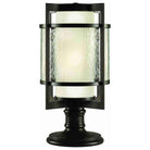 Fine Art Handcrafted Lighting - Singapore Moderne Outdoor Post Light - Lights Canada