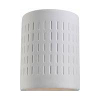 Paintable Ceramic Sconces 1-Light Outdoor Wall Light (with Bulb)