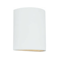 Paintable Ceramic Sconces 1-Light Outdoor Wall Light (with Bulb)