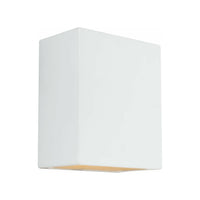 Paintable Ceramic Sconces 1-Light Outdoor Wall Light (with Bulb)