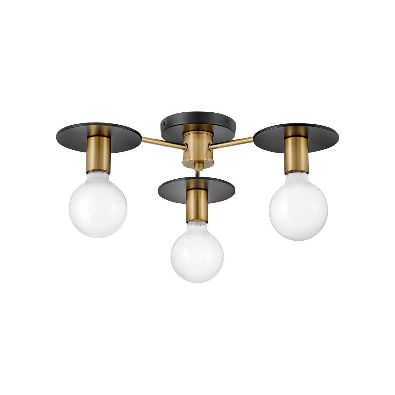 Lark - Bobbie 3-Light Semi Flush Mount - Lights Canada