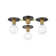 Lark - Bobbie 3-Light Semi Flush Mount - Lights Canada