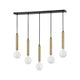 Lark - Bobbie 5-Light Linear Suspension - Lights Canada