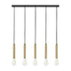 Lark - Bobbie 5-Light Linear Suspension - Lights Canada