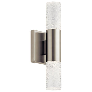 Glacial Sconce Brushed Nickel