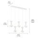 Elan - Elan Kordan Linear Chandelier 5Lt LED - Lights Canada