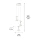 Elan - Elan Kordan Cluster Pendant 3Lt LED - Lights Canada