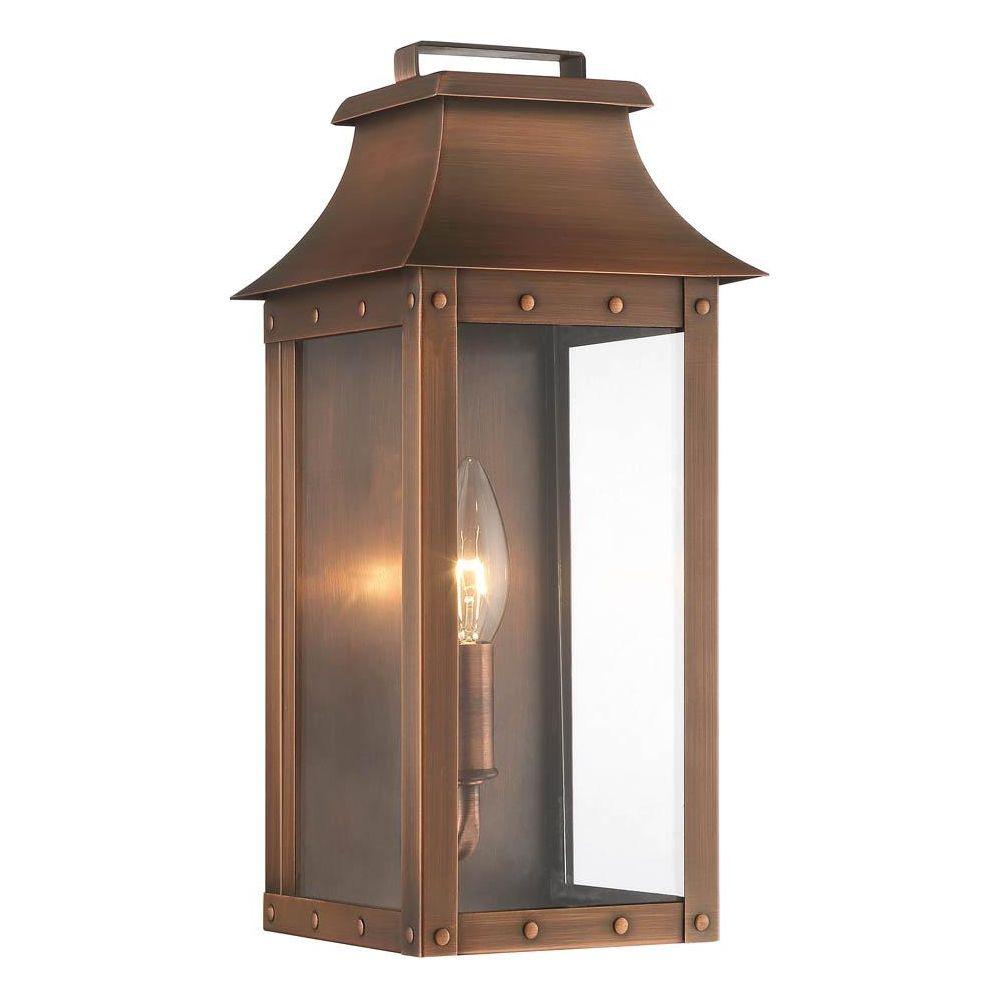 Manchester Outdoor Wall Light Copper Patina