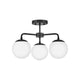 Lark - Juniper 3-Light Semi Flush Mount - Lights Canada