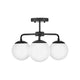 Lark - Juniper 3-Light Semi Flush Mount - Lights Canada