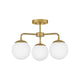 Lark - Juniper 3-Light Semi Flush Mount - Lights Canada