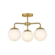 Lark - Juniper 3-Light Semi Flush Mount - Lights Canada