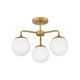 Lark - Juniper 3-Light Semi Flush Mount - Lights Canada