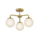 Lark - Juniper 3-Light Semi Flush Mount - Lights Canada