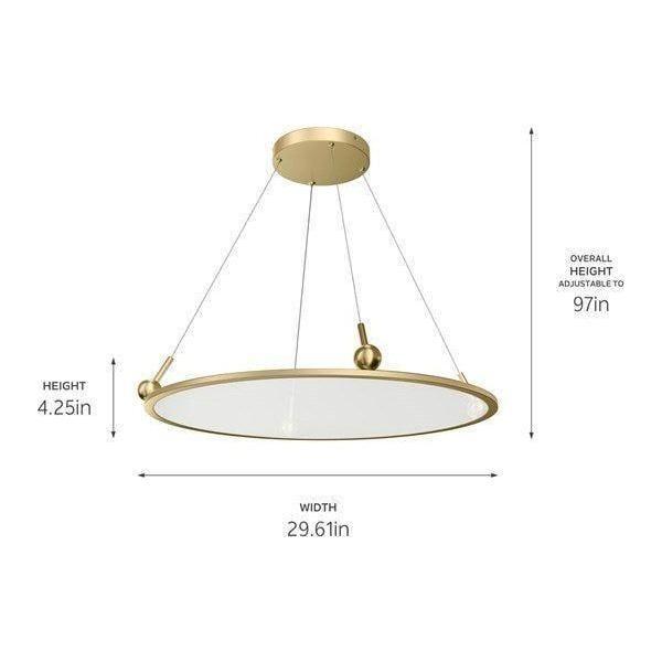 Elan - Elan Jovian Edgelit Chandelier - Lights Canada