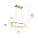 Elan - Elan Jestin Linear Chandelier - Lights Canada