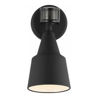 Flood Light 1-Light Outdoor Wall Light with Photo and Motion Sensor (with Bulb)