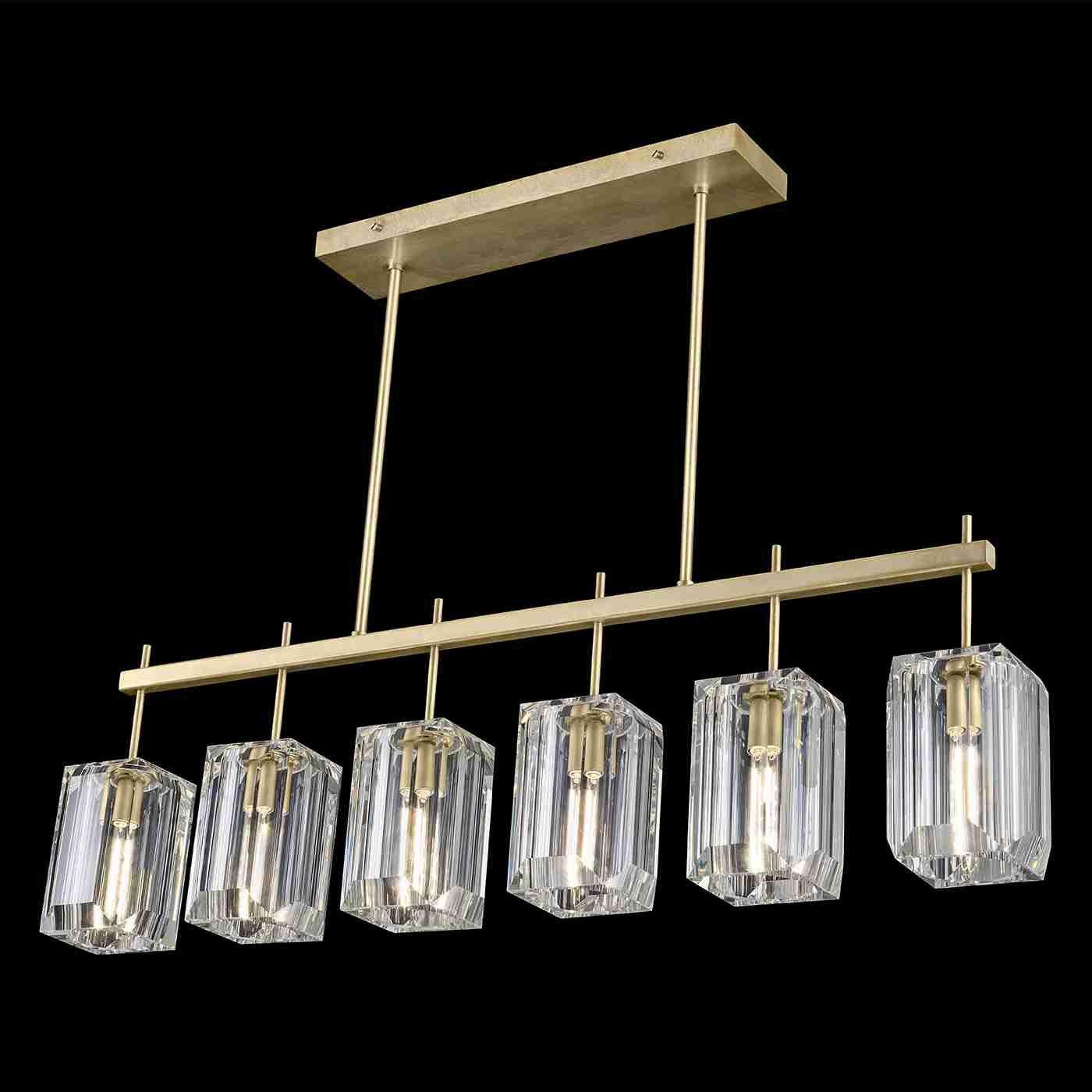 Fine Art Handcrafted Lighting - Monceau Linear Suspension - Lights Canada