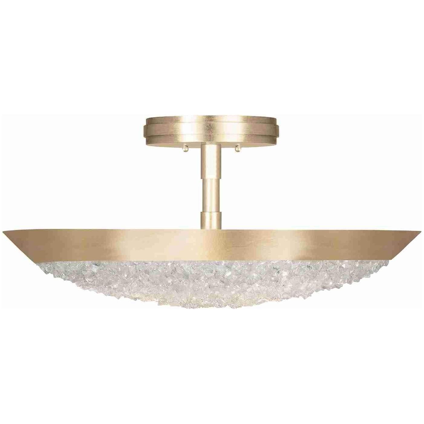 Fine Art Handcrafted Lighting - Arctic Halo Semi Flush Mount - Lights Canada