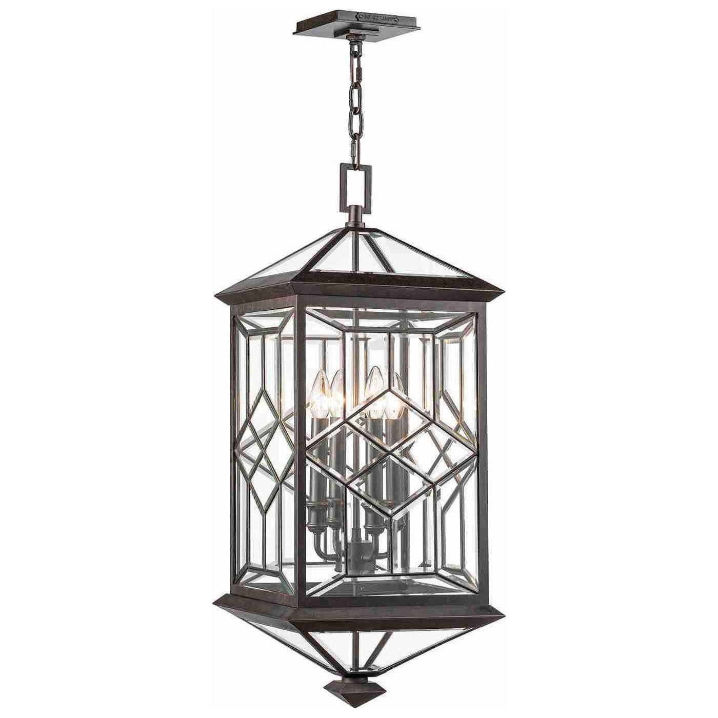 Fine Art Handcrafted Lighting - Oxfordshire Outdoor Pendant - Lights Canada