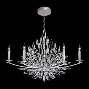 Lily Buds Chandelier Silver