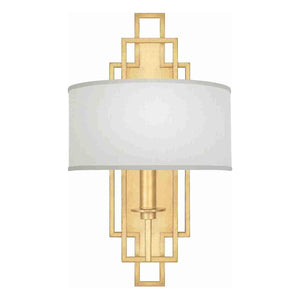Cienfuegos Sconce Gold Leaf with Shade