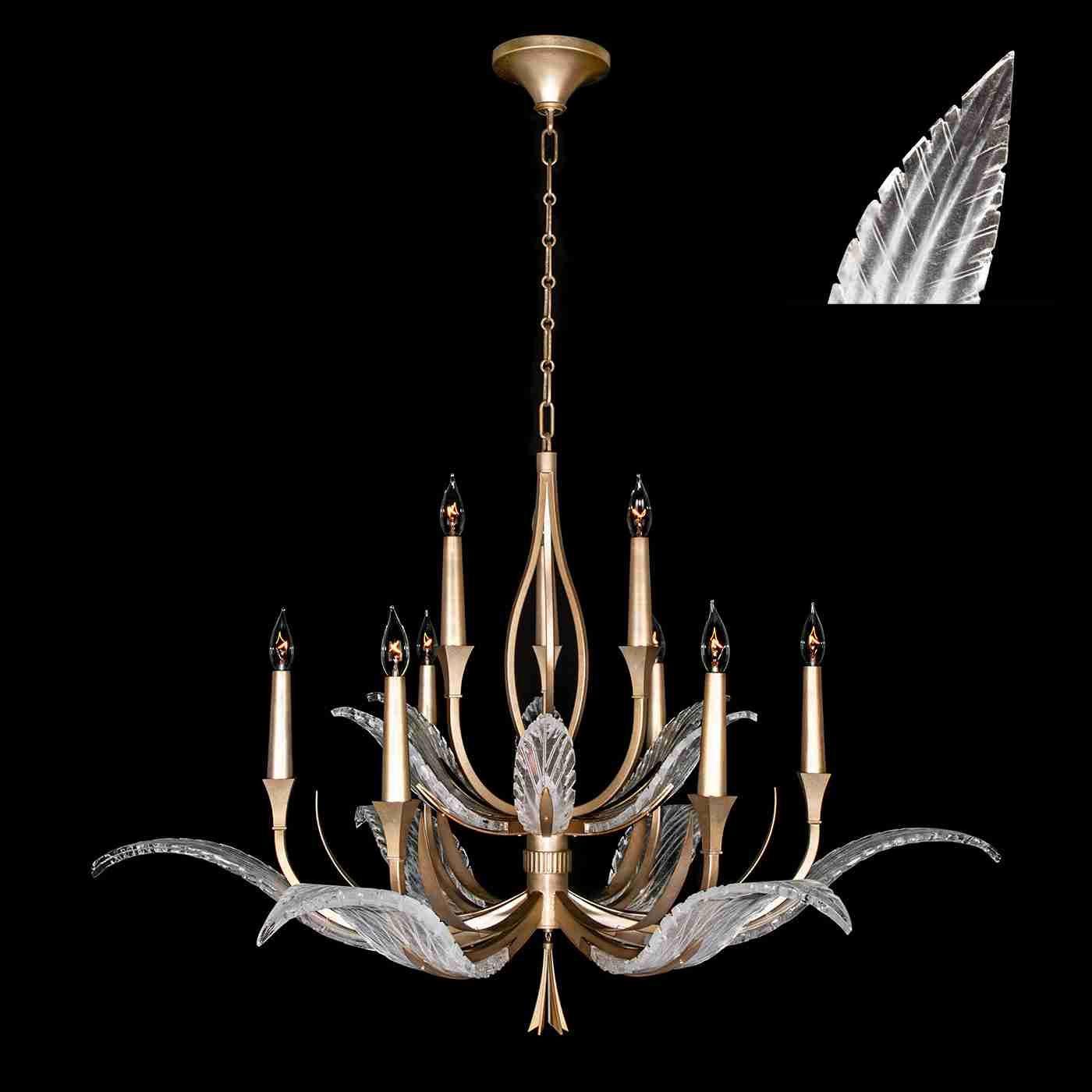 Fine Art Handcrafted Lighting - Plume Chandelier - Lights Canada