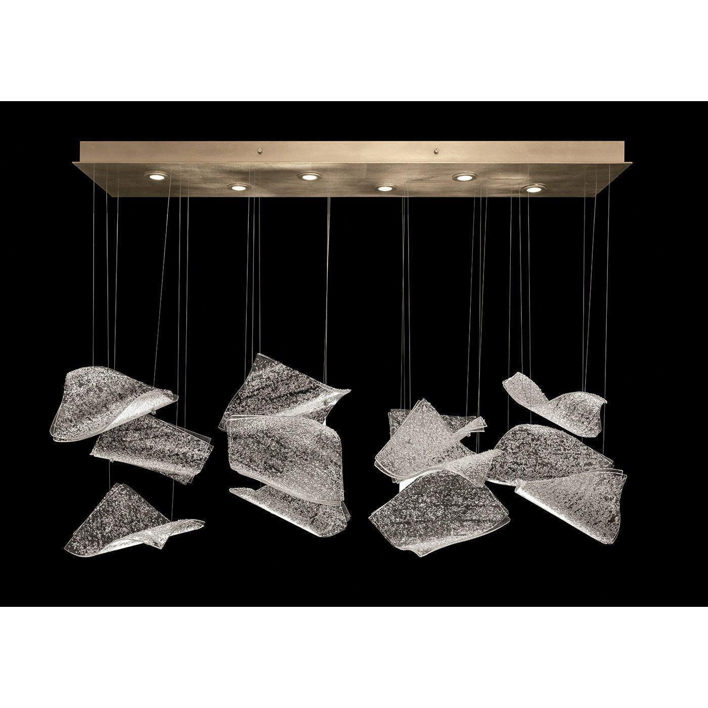 Fine Art Handcrafted Lighting - Elevate 50" Rectangular Pendant - Lights Canada