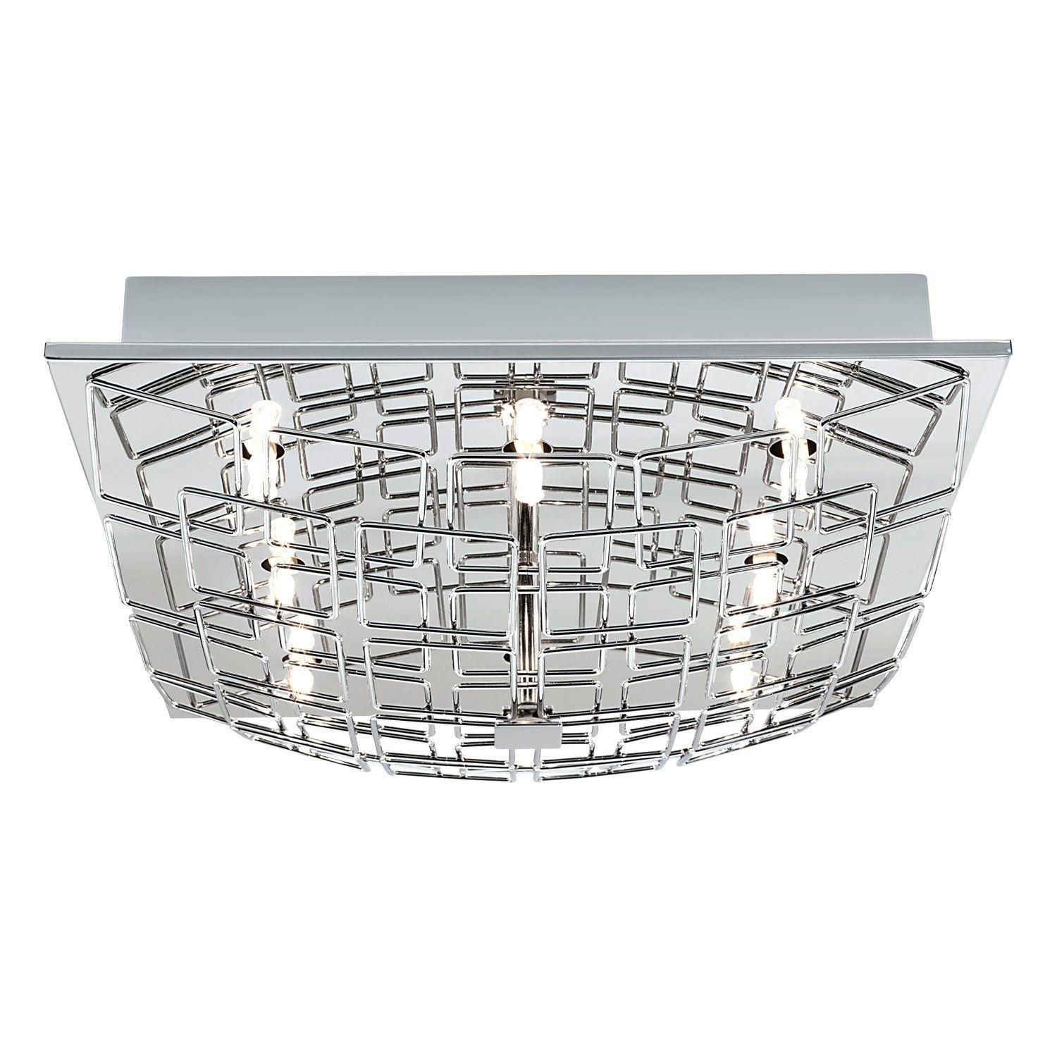 Eglo - Cromer 1 8-Light Flush Mount - Lights Canada