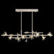 Fine Art Handcrafted Lighting - Azu 65" Linear Suspension - Lights Canada