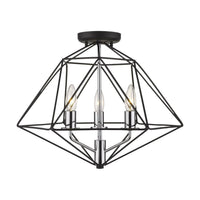 Geo Semi Flush Mount