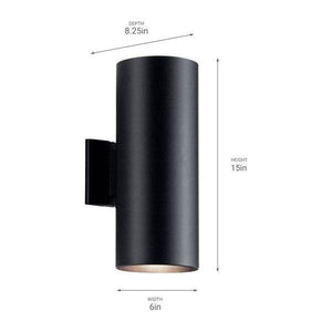 Kichler - Cylinders 2-Light Outdoor Wall Light - Lights Canada