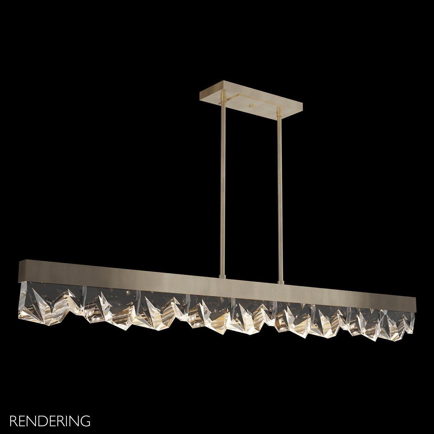 Fine Art Handcrafted Lighting - Strata 54.5" Linear Suspension - Lights Canada