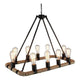 Ganges Chandelier Brown